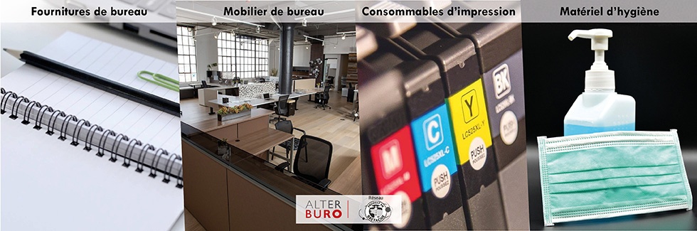 Fournitures de bureaux Mobilier Cartouches Consommables Hygiènes